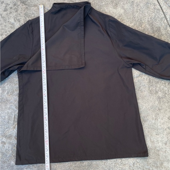 Bryn Walker Women Black Draped Open Front Jacket Cardigan outerwear asymetrical - Picture 8 of 10